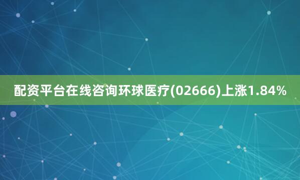 配资平台在线咨询环球医疗(02666)上涨1.84%